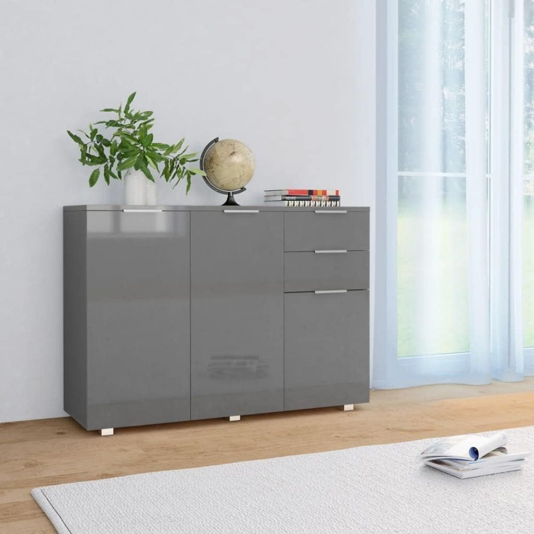 Une touche de caractere, buffet a l'aspect bois dans un ton chene et bois naturel