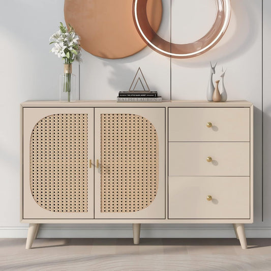 Une silhouette equilibree pour ce buffet avec portes, avec etageres, teinte noir vc5478935
