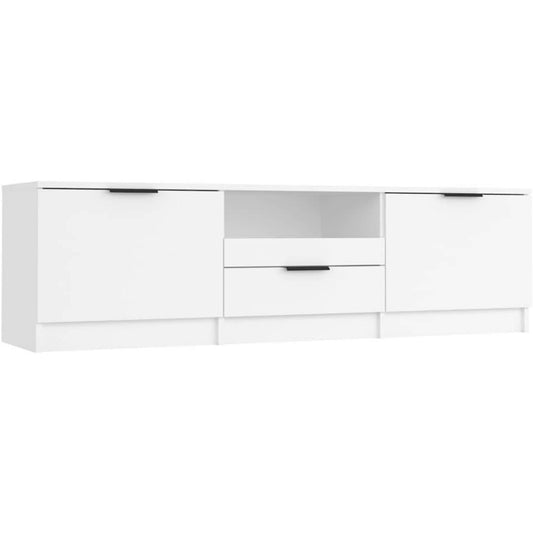 Une silhouette equilibree pour ce buffet avec portes, avec etageres, teinte blanc co0997288