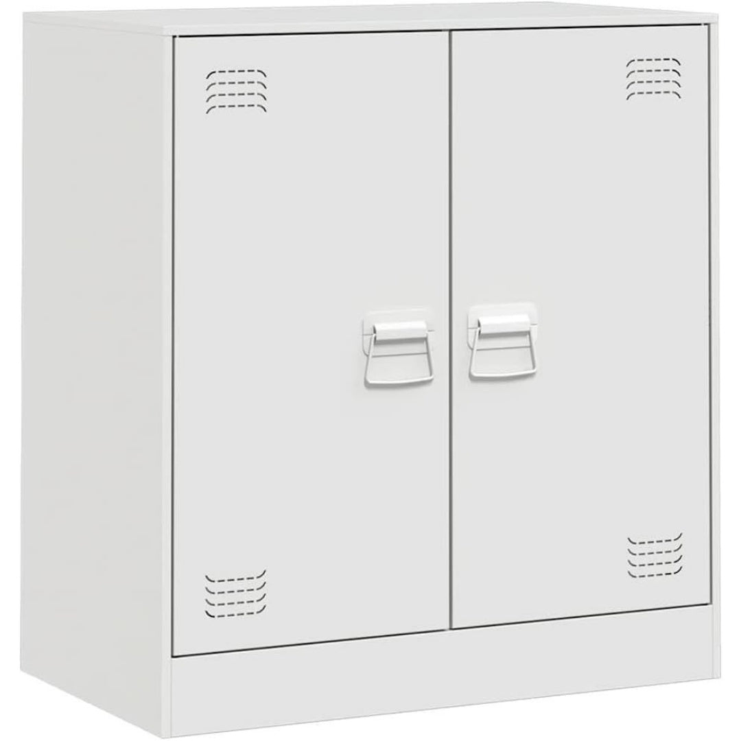 Une silhouette equilibree pour ce commode avec portes, avec etageres, teinte anthracite kf8697809