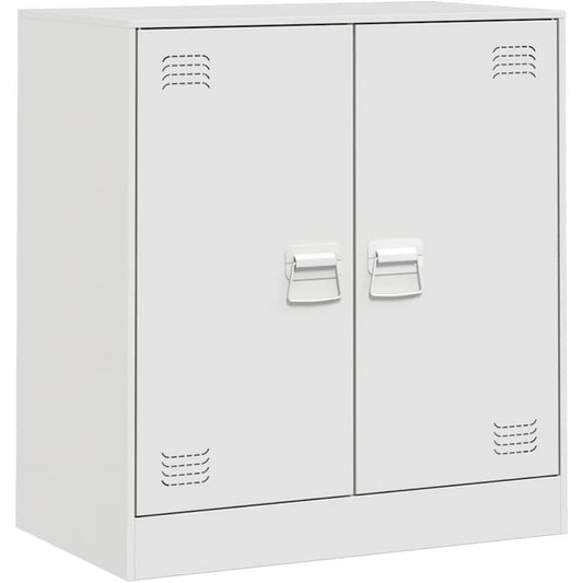 Une silhouette equilibree pour ce commode avec portes, avec etageres, teinte anthracite kf8697809