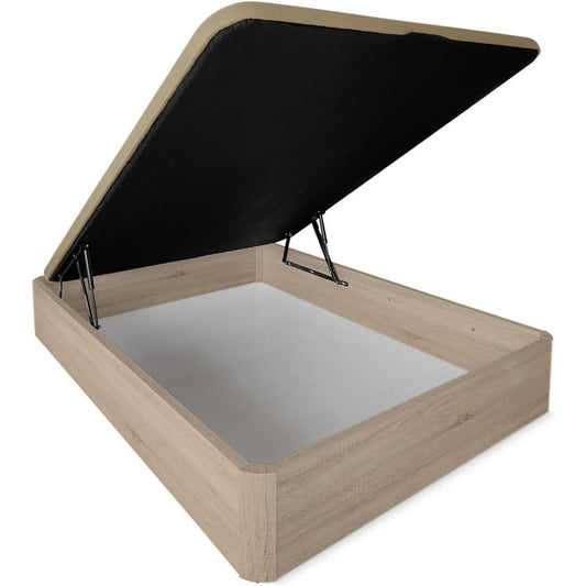Une touche de caractere, commode avec tiroirs, a l'aspect bois dans un ton bois naturel et vert
