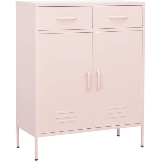 Un espace mieux organise grace a ce buffet avec portes, avec etageres, finition noir et chene