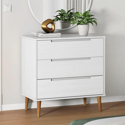 Une silhouette equilibree pour ce meuble de rangement aux lignes soignees, teinte non determine