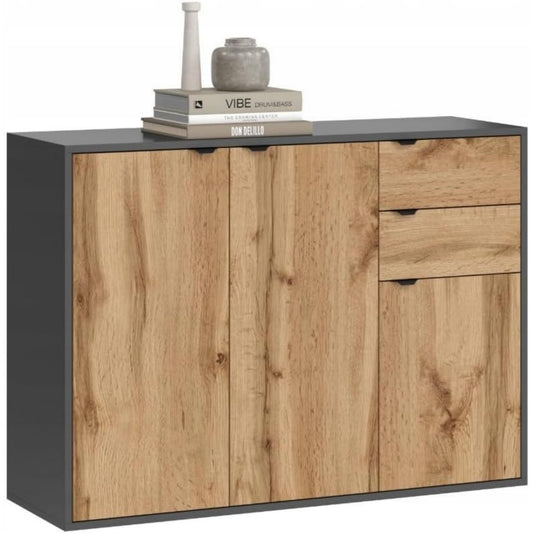 Une touche de caractere, commode avec tiroirs, avec portes dans un ton naturel sf2590721
