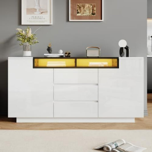 Une silhouette equilibree pour ce commode avec tiroirs, teinte vert tn3404504